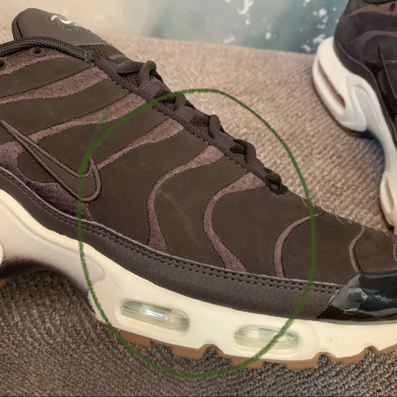 NEW Nike Air Max Plus EF Velvet Brown Sail Sneaker - Picture 8 of 9